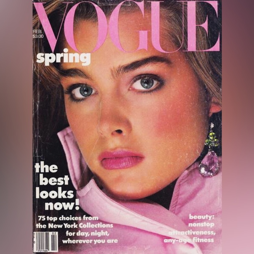 VTG. VOGUE Magazine Brook Shields February 1985
